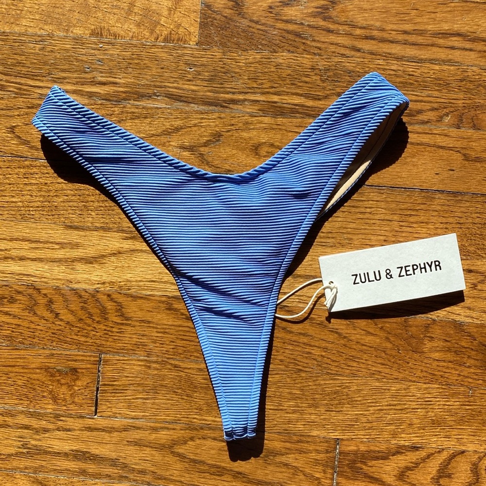 Zulu and zephyr blue thong bottom